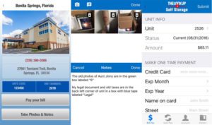 The Lock Up Self Storage App Navigation Steps