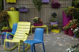 Colorful Backyard Patio