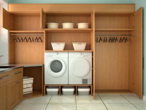 Revamp Laundry Room with Storage Shelves